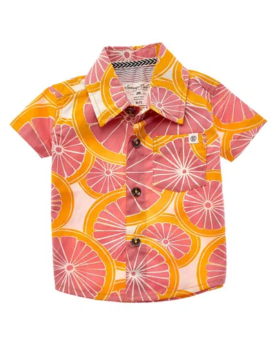 Sovereign Code Kids' Frenzy Button-down Shirt In Multi