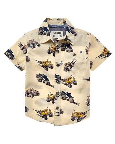 Sovereign Code Kids' Frenzy Button-down Shirt In Neutral