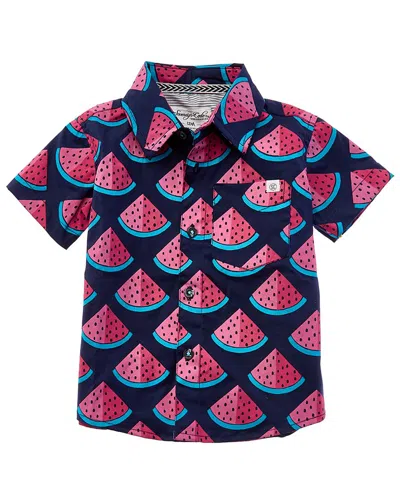 Sovereign Code Kids' Frenzy Button-down Shirt In Pattern
