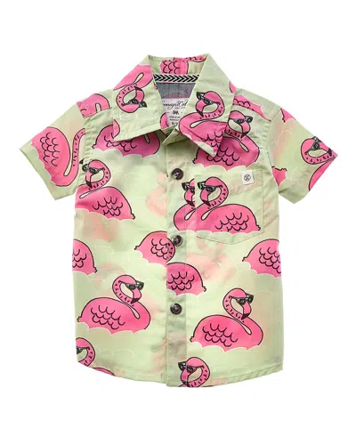 Sovereign Code Kids' Frenzy Flamingo Shirt In Blue