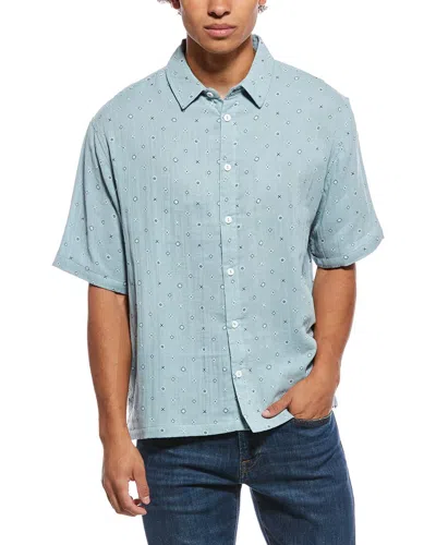 Sovereign Code Geometric Shirt In Blue