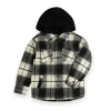 Sovereign Code Kids'  Guard Button Down Shirt In Black/seeker Plaid