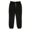 Sovereign Code Big Boys 4-way Stretch Cargo Pants With Elastic Waistband In Black