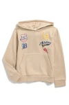 Sovereign Code Kids' Alejandro Varsity Hoodie In Brown