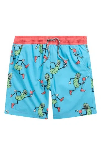 Sovereign Code Kids' Bali Swim Trunks In Blue