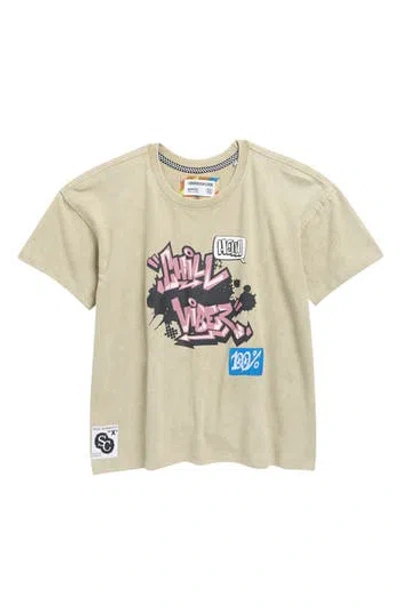 Sovereign Code Kids' Chill Vibes Graphic T-shirt In Brown