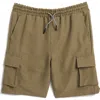 Sovereign Code Kids' Command Cargo Shorts In Dark Khaki