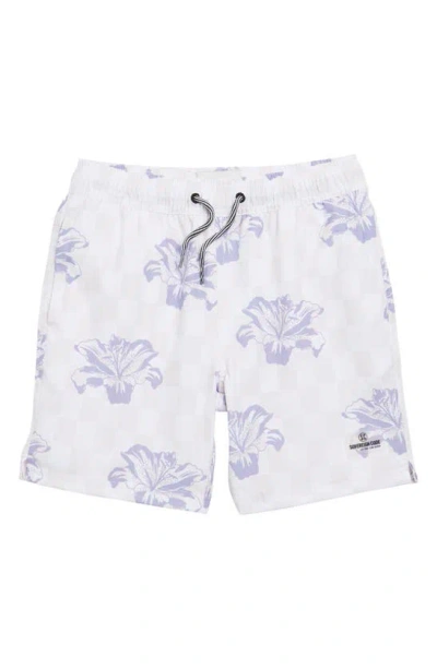 Sovereign Code Kids' Cruise Floral Board Shorts In Neutral