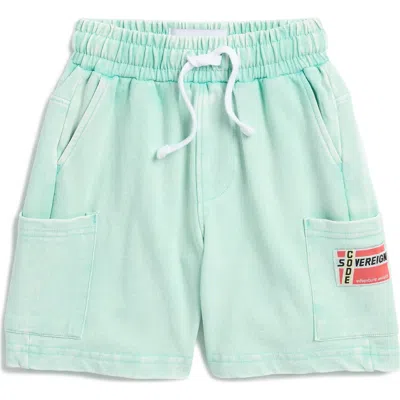 Sovereign Code Kids' Edison Terry Shorts In Pool Blue
