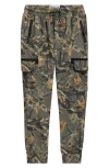 Sovereign Code Kids' Eternal Cargo Joggers In Bungee Cord/ Ozark Camo