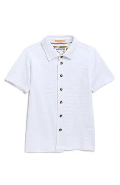 Sovereign Code Kids' Knoven Connect Short Sleeve Button-up Shirt In Red
