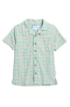 Sovereign Code Kids' Lantern Button-up Shirt In Ice Green/deco