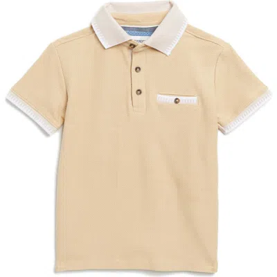 Sovereign Code Kids' Otara Cotton Polo In Irish Cream