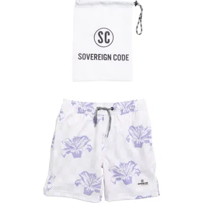 Sovereign Code Kids' Session Volley Shorts In Tubular/heirloom