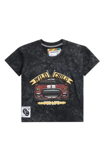 Sovereign Code Kids' Simon Wild Child For Life Graphic T-shirt In Gray