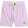 Sovereign Code Kids' Vital Swim Trunks In Barney/fair Orchid