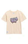 Sovereign Code Kids' Weekend Ready Graffiti Graphic T-shirt In Brown