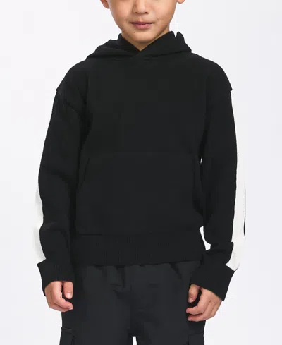Sovereign Code Kids' Little Boys Sweater Knit Pull-over Hoodie In Black