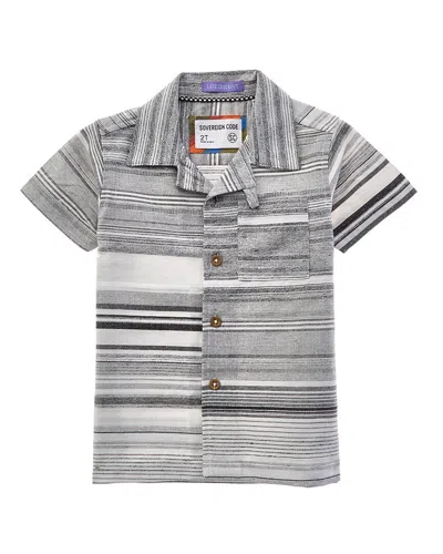 Sovereign Code Kids' Malta Button Front T-shirt In Gray