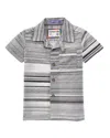 Sovereign Code Malta Button Front T-shirt In Gray