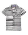 Sovereign Code Malta Button Front T-shirt In Gray