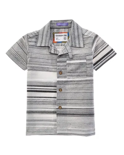 Sovereign Code Malta Button Front T-shirt In Gray