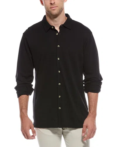 Sovereign Code Mick Woven Polo Shirt In Black
