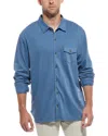 Sovereign Code Nick Woven Polo Shirt In Blue