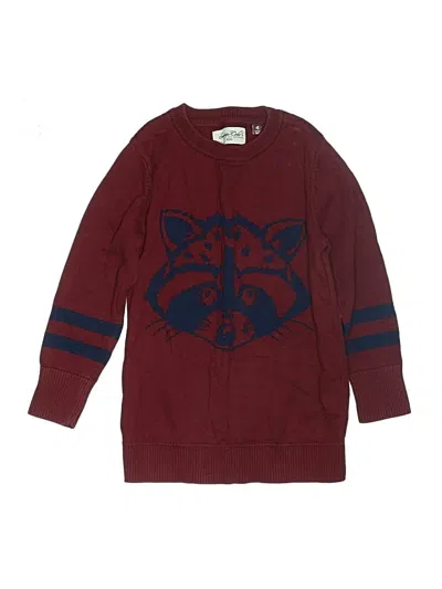Pre-owned Sovereign Code Kids' Pullover Sweater In Burgundy