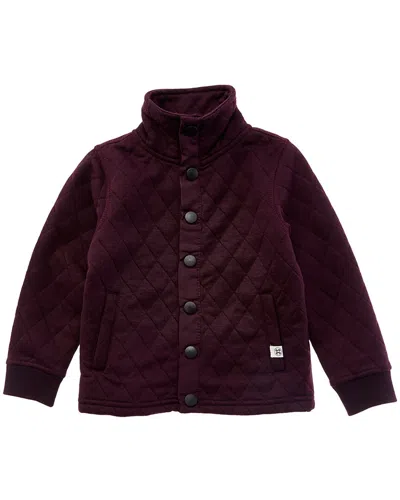Sovereign Code Quilted Cloud Jacket In Burgundy