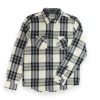 Sovereign Code Redwood Button Down Shirt In Cream/dylan Plaid