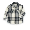 Sovereign Code Redwood Button Down Shirt In Cream/dylan Plaid