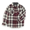 Sovereign Code Redwood Button Down Shirt In Dk Red/luke Plaid