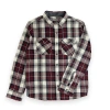 Sovereign Code Kids'  Redwood Button Down Shirt In Dk Red/luke Plaid