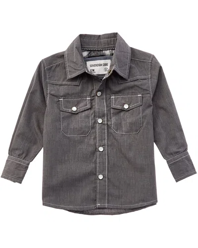 Sovereign Code Scar Button-down Shirt In Gray