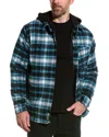 Sovereign Code Shaheen Button Down Shacket In Blue