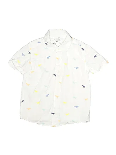 Pre-owned Sovereign Code Kids' Short Sleeve Button Down Shirt In White