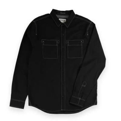 Sovereign Code Simon Button Down Shirt In Black