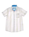 Sovereign Code Stanley Aop Stretch Button-up Shirt In Neutral