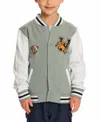 Sovereign Code Toddler Boys Blocked Varsity Jacket In Slate