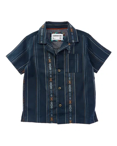 Sovereign Code Kids' Tour Woven Shirt In Blue