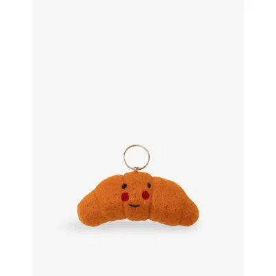 Sowvital Womens  Croissant Felt Bag Charm