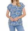 Soya Concept Galina Top In Blue In Blue