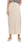 Soya Concept Ina Linen Skirt In Sand In Neutral