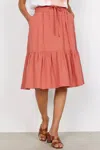 Soya Concept Ina Skirt In Dusty Red In Multi
