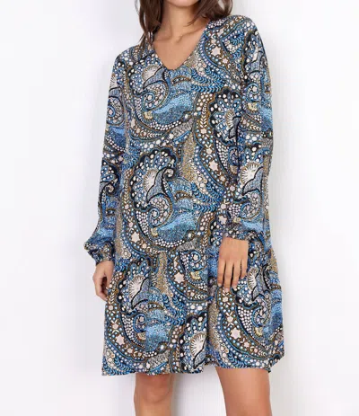 Soya Concept Manny Dress In Blue Combi In Multi