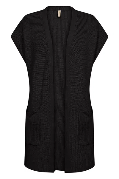 Soya Concept Women's Julia 9 Cardigan Top In Black