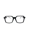 Soya Square - Matte Black Glasses