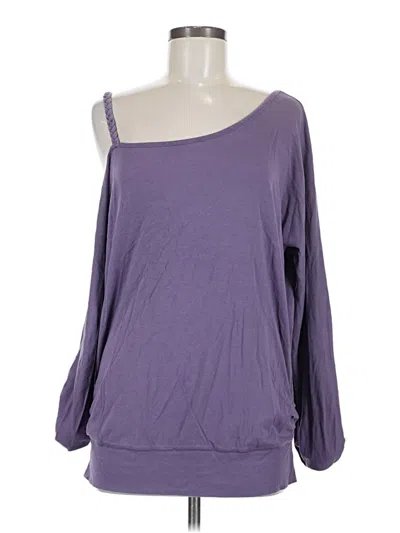 Pre-owned Soybu 3/4 Sleeve T-shirt In Purple