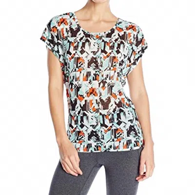 Soybu Activewear Back Cutout Burnout T-shirt In Nirvana In Multi
